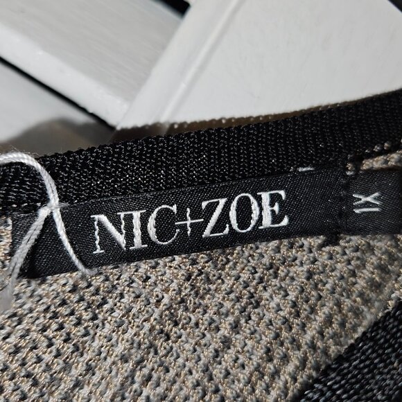 Nic+Zoe Falling Lines Twirl Jacquard Knit Dress, size 1X - Picture 8 of 8